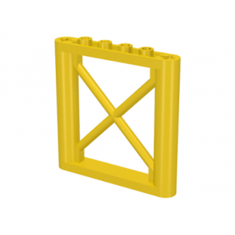 Steun 1x6x5 Rechthoekige Balk Yellow